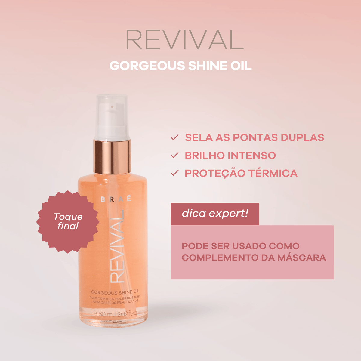 Revival - Óleo Capilar de Reconstrução profunda 60ml